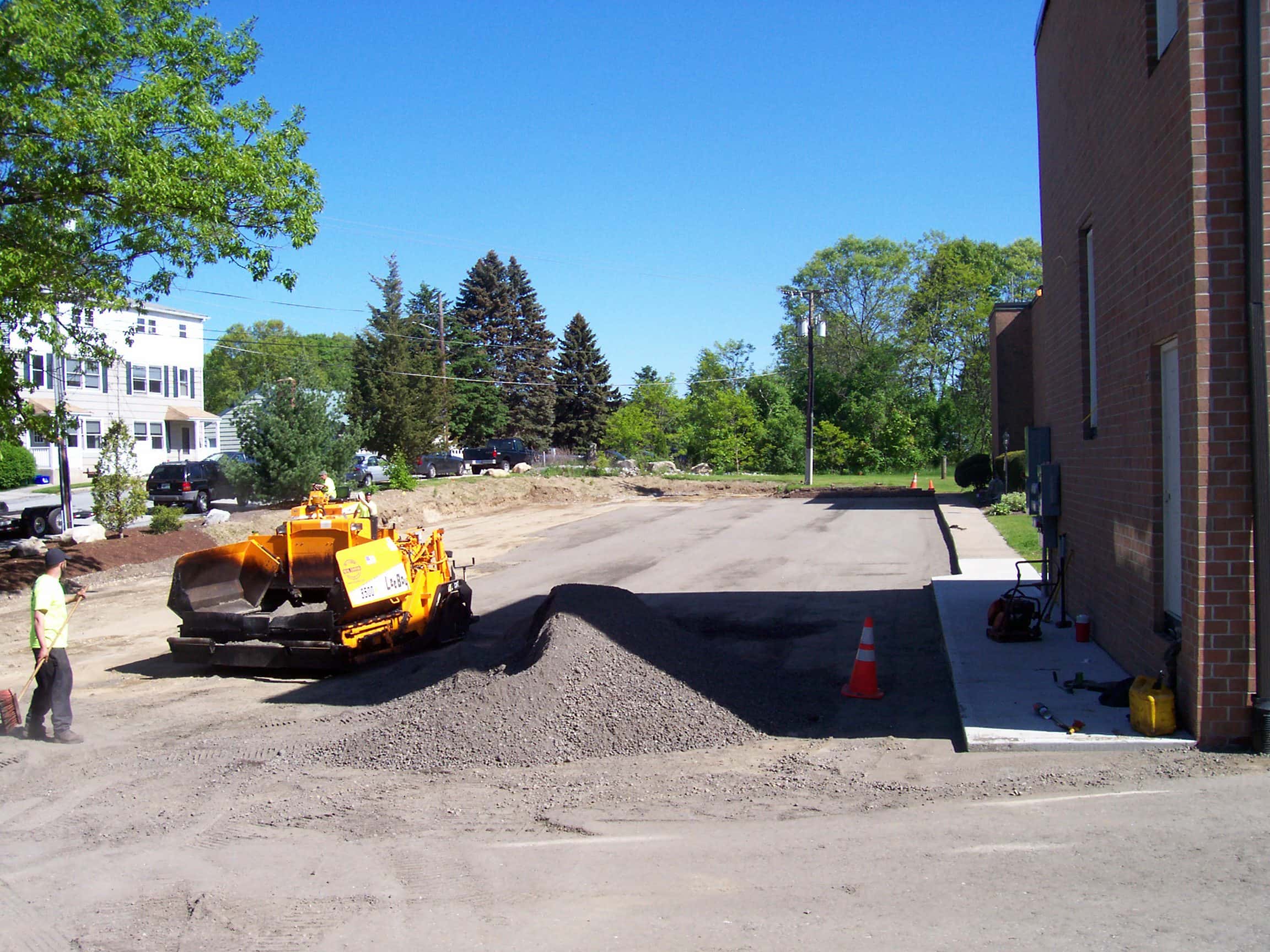 installation of base gravel